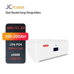 Chinese Factory Lifepo4 48V 50Ah 100Ah Rechargeable 10Kwh 20Kwh Lithium Ion Stacked Energy Storage Battery