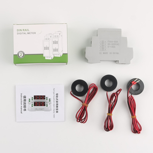 DIN Rail Mount Voltage Meter AC 80-500V, Mini Modular Ammeter 0-100A, LED Digital Display Indicator, Frequency Meter - Product Image 3