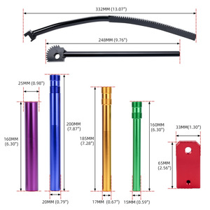 Kit de réparation de pneus en alliage d'aluminium et d'acier pour roues de 16 à 21 pouces, outil de changement de pneus de moto tout-terrain TC067 - Product Image 4