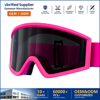 Nouvelles lunettes de ski anti-buée à double couche avec verres résistants aux UV, lunettes de soleil tendance pour l'extérieur, coupe-vent et protection des yeux
