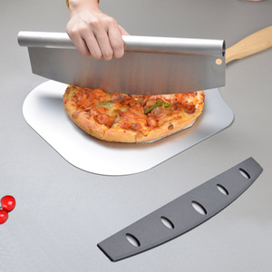 Juego de Cortador y Pala para <span class=keywords><strong>Pizza</strong></span> Plegable de 12 Pulgadas con Mango de Madera y Aluminio Premium - Product Image 2