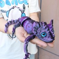 Modelo de animal simulado de lagarto grande, articulado y móvil, impreso en 3D, de gran impacto, para maternidad
