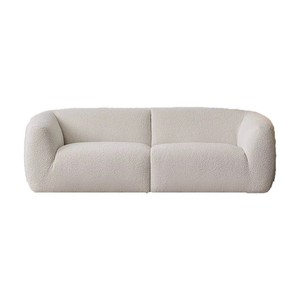 Juego de sofá de tela crema de estilo Simple moderno <span class=keywords><strong>italiano</strong></span> minimalista nube recta de tres plazas para apartamento pequeño sala de estar esponja - Product Image 5