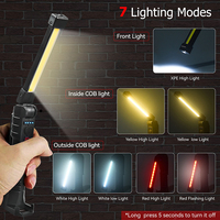Le plus récent COB LED lumière de travail d'urgence Base magnétique mécanicien USB rechargeable lumière de travail lampe de réparation haute luminosité