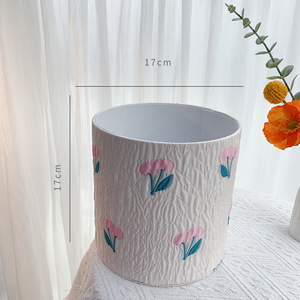 2022 New Style Round Shape Gift Box Fashionable Cloth Box Round Flower Rose Packing Box For Florist Floral Shop
