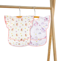 Bavoirs pour bébé lavables en machine les mieux notés fermeture à boucle à crochet facile à nettoyer manches courtes pour les nourrissons tout-petits