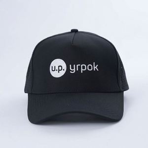 หมวกกอล์ฟโพลีเอสเตอร์กันน้ำแบบมีโลโก้สั่งทำพิเศษ 5 แผง ตัดด้วยเลเซอร์ พร้อมลายผลไม้ สีดำ สไตล์เบสบอล - Product Image 2