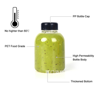 Bouteilles d'eau en plastique PET de qualité alimentaire 1 litre 400 ml 500 ml Contenants pour boissons froides Bouteilles vides Jus Soda