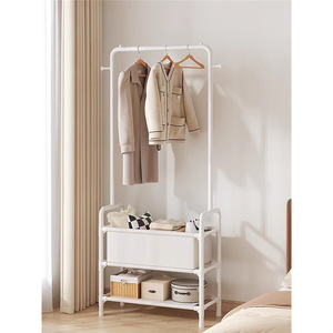 Perchero Simple de Acero al Carbono de Tres Niveles, Organizador de Ropa que Ahorra Espacio para Sala de Estar, Uso en Interiores - Product Image 5