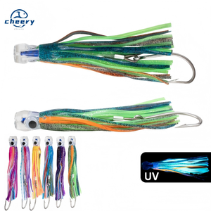 <span class=keywords><strong>Esca</strong></span> Morbida Cheery da 10,5 Pollici 170g di Alta Qualità con Testa in Resina a Forma di Tonno <span class=keywords><strong>per</strong></span> la Pesca a Traina di Wahoo e Marlin, Ideale <span class=keywords><strong>per</strong></span> la Pesca in Mare da Barca - Product Image 1