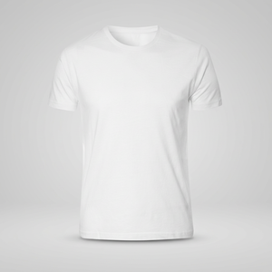 Camiseta de Algodón Blanca para Hombre, Manga Corta, Cuello Redondo, Corte Regular, Color Sólido Informal, Tejido de Punto Jersey, Logotipo Estampado, Transpirable, 320g - Product Image 4