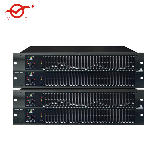Factory Wholesale 1231 Dual Equalizer Professional Audio Processor Audio Double Equalizer 31 Band Graphic