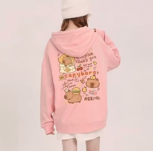 Autunno e inverno nuovo cartone animato stampato orso <span class=keywords><strong>felpa</strong></span> <span class=keywords><strong>con</strong></span> cappuccio giacca alla moda da uomo e <span class=keywords><strong>donna</strong></span> Top All-match - Product Image 6