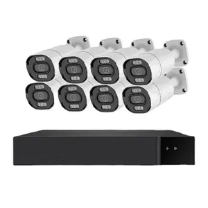 Poe NVR CCTV kiti 8ch 5mp Poe NVR kiti gözetim kamera P2P NVR sistemi CCTV güvenlik kamerası desteği ile Max 8TB