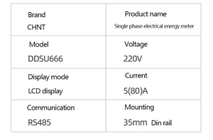 CHINT-medidor de potencia digital de vatios, carril de guía DIN electrónico monofásico, calidad Superior, tipo de utilidad <span class=keywords><strong>DDSU666</strong></span> - Product Image 5