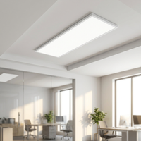 Plafonnier LED moderne en aluminium 600x1200 pour bureau, éclairage de salle blanche