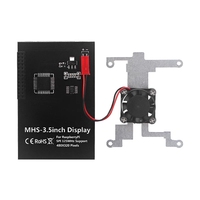 Raspberry Pi 4B Pantalla táctil de 3,5 pulgadas 480x320 LCD con ventilador de refrigeración Disipadores de calor Caja ABS para Raspberry Pi 4 Modelo B