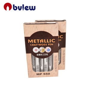 12Pcs Kim Loại Đánh Dấu Bút Creatiee Vàng & Bạc Kim Loại Đánh Dấu Vĩnh Viễn Kim Loại Sơn Bút Chữ Ký Bút Cho Thẻ Mak - Product Image 6