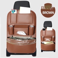 Sac de rangement suspendu en cuir pour voiture, sac à dos de siège, sac de rangement suspendu pour voiture