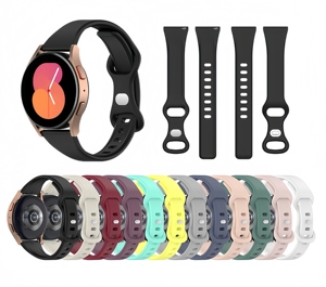 <span class=keywords><strong>Bracelet</strong></span> de montre <span class=keywords><strong>en</strong></span> <span class=keywords><strong>silicone</strong></span> universel fin et mince de 18 mm, 20 mm, 22 mm <span class=keywords><strong>pour</strong></span> Samsung <span class=keywords><strong>Galaxy</strong></span> <span class=keywords><strong>Watch</strong></span> Active Sport, <span class=keywords><strong>bracelet</strong></span> de montre <span class=keywords><strong>en</strong></span> caoutchouc - Product Image 3