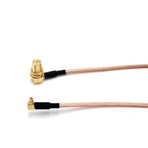 RP SMA Male Female Right Angle Bulkhead To MMCX Right Angle RG316 Coaxial Cable RF Antenna Cable Assembly