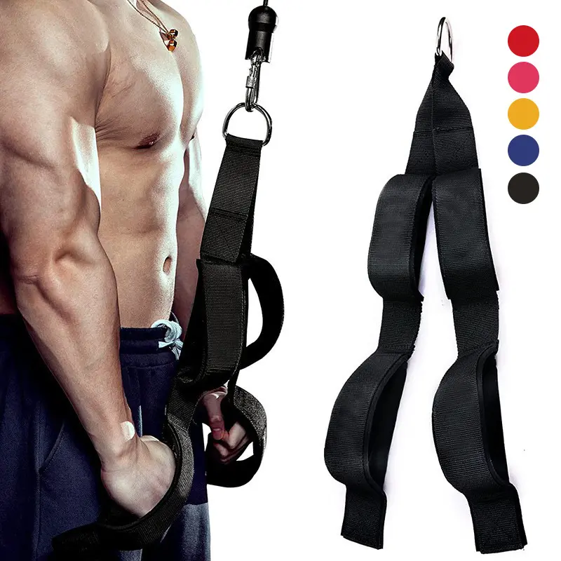 Ergonomische Triceps Touw Topkwaliteit Triceps Kabel Bevestiging Gym Home Fitness Triceps Trainer Pull Down Touw