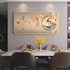 Hiện đại sang trọng thủ công mỹ nghệ pha lê sứ Đồng hồ treo tường nhà nghệ thuật trang trí tường trang trí hình ảnh cho phòng khách lối vào - Product Image 5