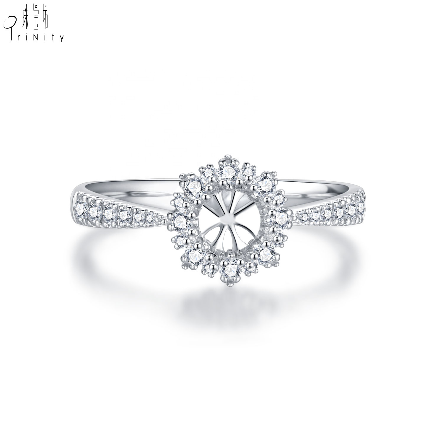 18K White Gold