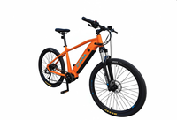 Vélo de montagne électrique en aluminium 7 vitesses 500W 36V avec moteur arrière sans balais, freins à disque hydrauliques, autonomie de 60 km, batterie intégrée