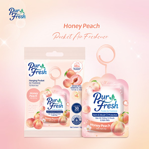 Ambientador de Bolsillo PurFresh con Aceite Esencial Natural de Melocotón, Decorativo y Moderno, Protección Contra Gérmenes y Moho - Product Image 1