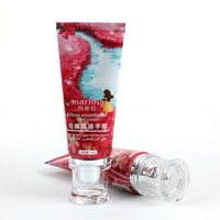 Tube rond vide en plastique de 30 ml personnalisable, motif encre Mariola Rose, pour emballage cosmétique d'huile essentielle, crème pour les mains, crème pour le visage