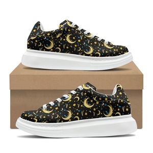 Scarpe Casual MQ con Design Luna e Stelle, Sneakers Personalizzate per Corsa e Skateboard, Dropshipping - Product Image 2