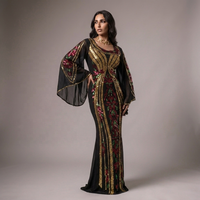 Robes de soirée africaines grande taille 2026 pour femmes, Dashiki, robe longue ample sexy ornée de diamants, élégante robe de soirée de mariage musulmane turque