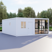 Maison conteneur préfabriquée en acier de 40 pieds, extensible et étanche, avec chambre à coucher extensible, pour atelier et entrepôt