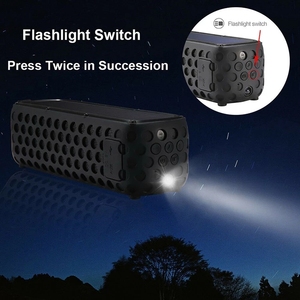 Altavoz de Energía Solar 2022, Nuevo Producto, Altavoz Inalámbrico Bluetooth 4.0 con Sonido Estéreo de Alta Fidelidad, Manos Libres, Resistente al Agua IPX5, con Linterna - Product Image 6