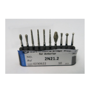 Dental Clinic Diamond Burs Crown and Bridge Prep para fresa anterior - Product Image 4