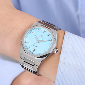 Novedades Reloj de pulsera de acero inoxidable de lujo a la moda Reloj mecánico luminoso impermeable para hombres - Product Image 6