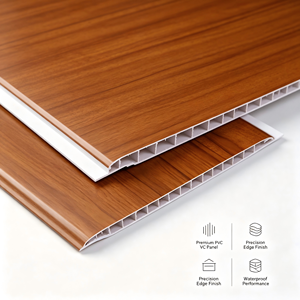 Nouveau matériau de construction, panneau de plafond moderne en PVC laminé imprimé, imperméable et insonorisé, pour usage hôtelier - Product Image 2