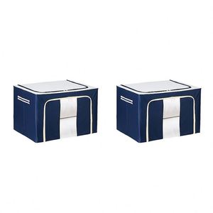 Cajas de Almacenamiento Plegables de Gran Capacidad, Impermeables, con Marco de Acero y Tela Oxford, Bolsas Organizadoras de Tela Oxford - Product Image 1