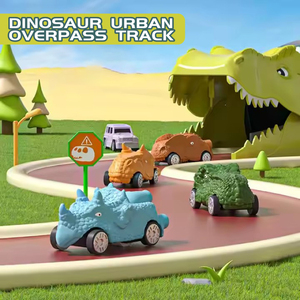 LK Toys Children Car Set Dinosaur Urban Overpass Truck Estacionamiento eléctrico Racing Toys para niños - Product Image 3