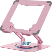 Support réglable en métal, support de refroidissement pour ordinateur portable rotatif à 360 degrés, support pliable pour ordinateur portable avec double ventilateur, autres étagères de rangement