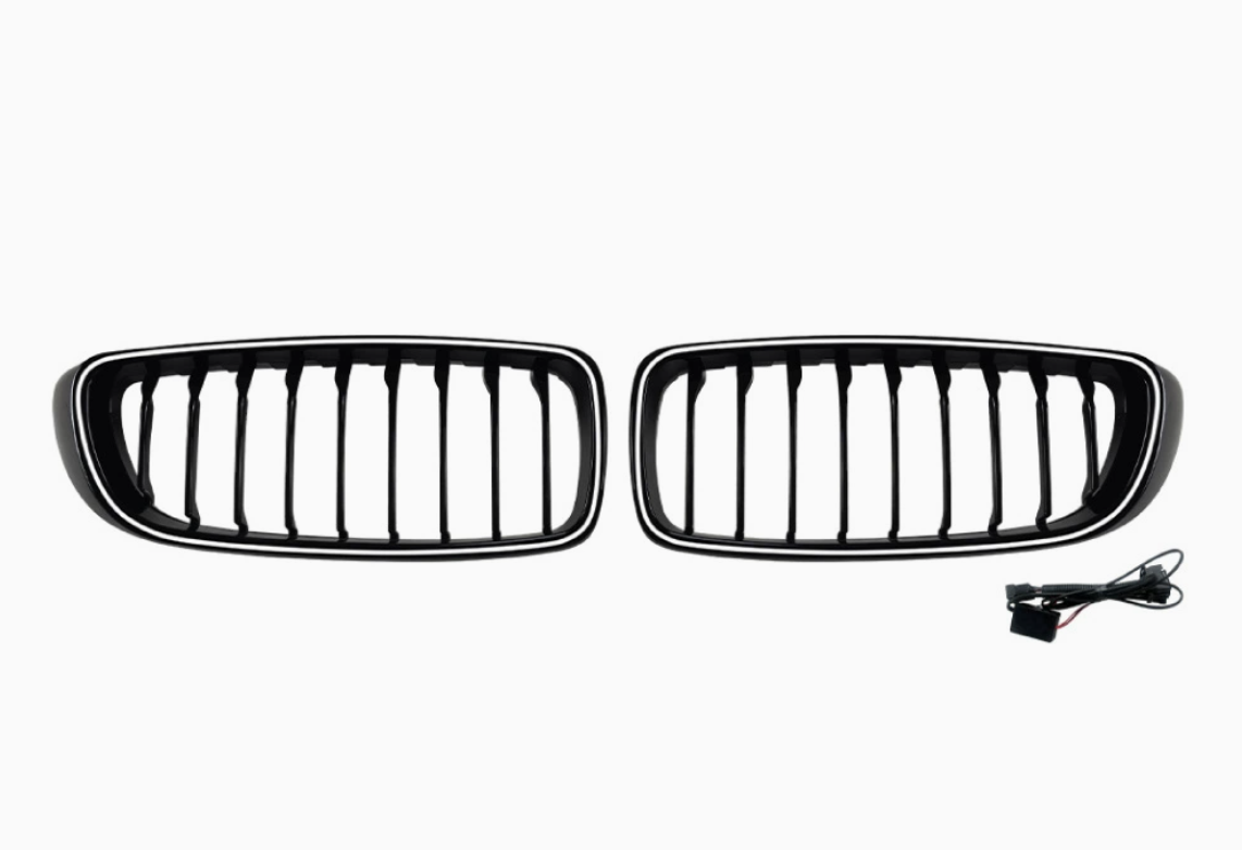 Calandre 1 ligne avec éclairage noir piano pour F32 F33 F36 (2014-2020)