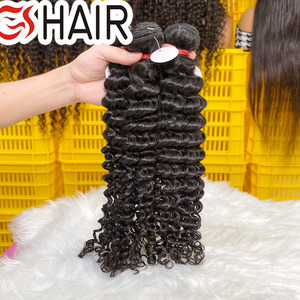 GS Factory Price 12A Deep Curly Hair Bundle,Body Wave Straight Hair Extension,Malaysian Virgin Hair Vendeur - Product Image 3