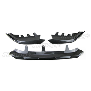 ลิ้นกันชนหน้ารถยนต์สีดำเงา ABS สำหรับ BMW X1 IX1 U11 ปี 2022-2024 รุ่น MP Style - Product Image 2