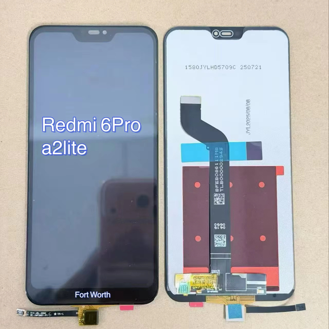 For Redmi 6Pro A2lite Mobile Phone Screen Assembly OLED Touch 6.6"-6.9" Display Integrated Replacement 1 Year Warranty