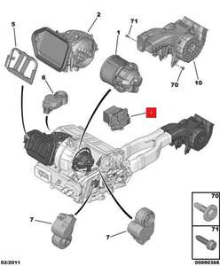 ตัวต้านทานแบบเป่าลมเหมาะสำหรับเปอโยต์508ซีตรอง C5 C6 C4 Yunyi C4 6441AA C-Quatre - Product Image 5