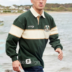 Мужская рубашка-поло в полоску - Product Image 2