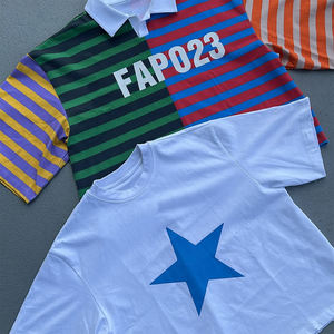 Polo à rayures pour homme personnalisable, 100% coton, polo court pour homme, polo de rugby ample, manches courtes, fabricant - Product Image 4