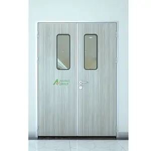 Voraus schutz Double Free Swing Hermetic Medical Luftdichter Reinraum Betrieb Medical Steel Hospital Room Door