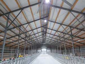 Ventilador de Techo Industrial de Alta Potencia de 12 Pies, Motor de CC sin Escobillas, Ventilador de Ventilación para Almacenes Gigantes, Ventiladores de Techo Industriales HVLS - Product Image 2